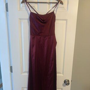 DAVID'S BRIDAL, DB STUDIO, BRIDESMAID DRESS SIZE 2, MERLOT/BURGUNDY/MAROON